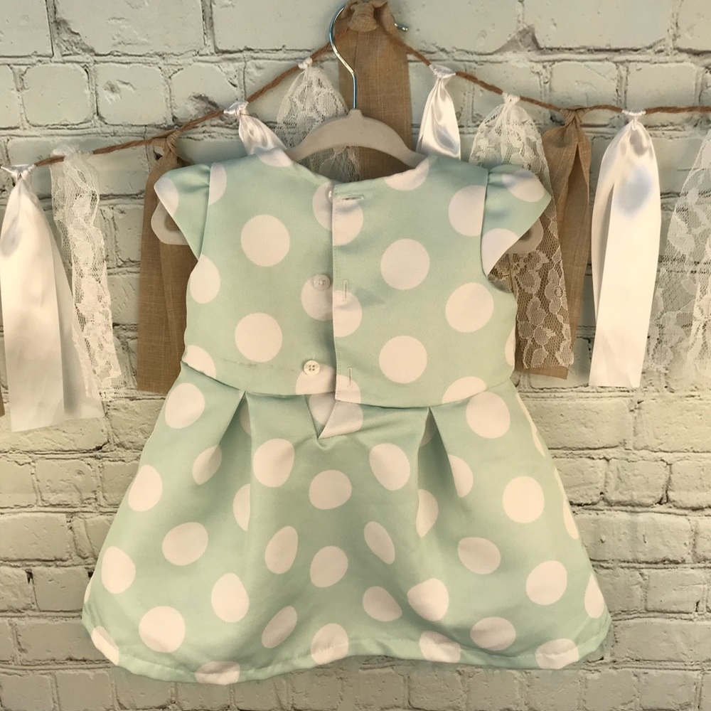 NWT Wendy Bellissimo dress mint 2 piece 9 mo - Picture 4 of 6